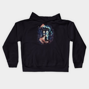 Dr Who - Wibbly wobbly timey wimey stuff. Kids Hoodie